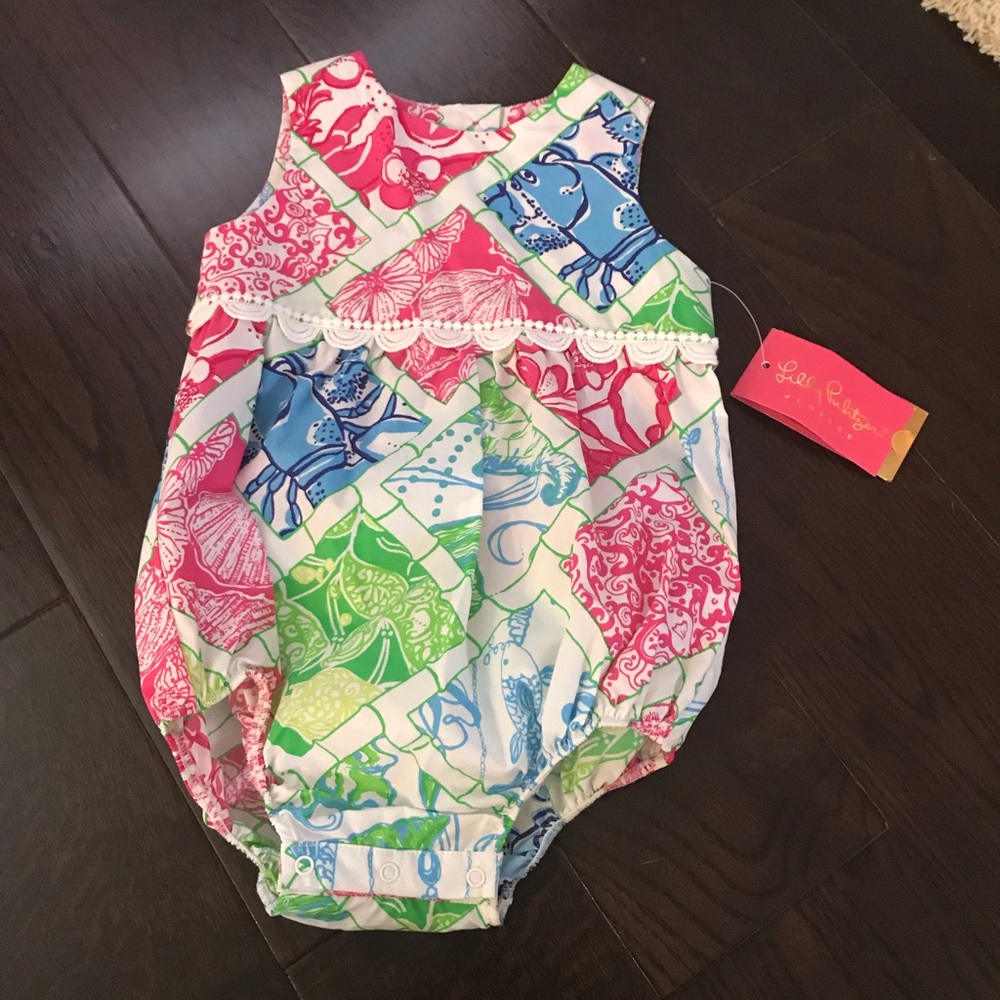 Lily Pulitzer Hollywood Squares Baby Bubble